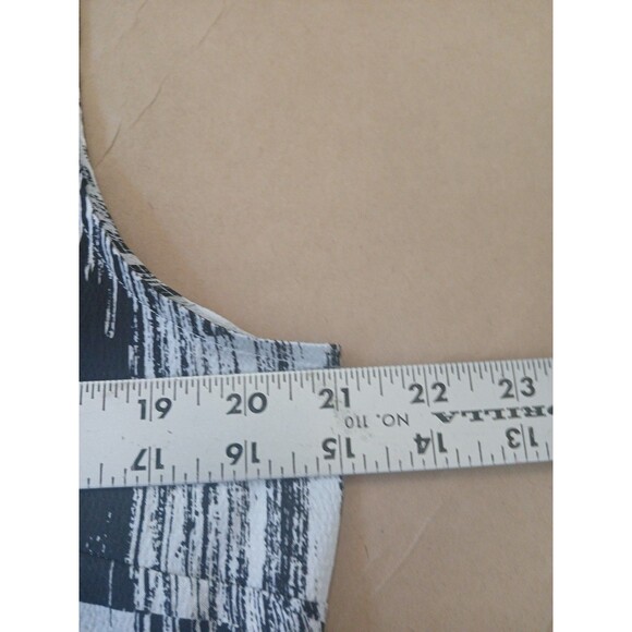 Rafael Womens Blouse Shell XL Gray Abstract Classic Designer Office Career - Picture 4 of 5